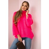 Kesi Włoski V-neck sweater ginger Ingwer pink neon Cijene