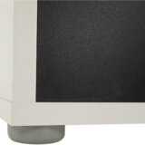 Kondela Dnevni regal, bela/črna, KEVIN | Shoptok.si