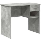 vidaXL Miza s predalom Betonsko siva 90 x 49 x 75 cm Konstruiran les, (5000098281) | Shoptok.si