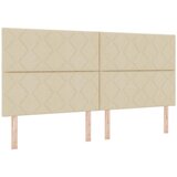  Krevet s opruga kutije s uzglavljem Krema 200 x 200 cm tkanina | shoptok.hr
