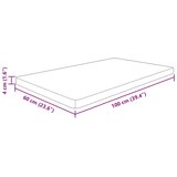  Kupaonska radna ploča 100x60x4 cm netretirano masivno drvo | shoptok.hr