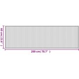  Pravokutni tepih crni 60x200 cm bambus | Shoptok.si