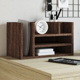 vidaXL Organizator za pisalno mizo rjavi hrast 44,5x24x25 cm inž. les Cene