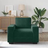 SOFA fotelja tamnozelena 100x77x82 cm baršun - Tamnozelena 1 100 cm | shoptok.hr