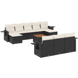  The Living Store Vrtna sedežna garnitura 11-delna z blazinami črn poli ratan - Vrtna Sedežna Garniture, (21455113) | Shoptok.si