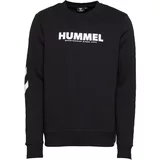 Hummel Sportska sweater majica crna / bijela