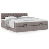  Ottoman krevet s madracima, taupe 160x200 cm, tkanina | shoptok.hr