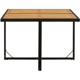  Vrtni stol crni 109 x 107 x 74 cm od poliratana i drva bagrema | Eponuda.ba