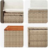  Set sofe 6 kom. Bež i krem bijela Poli Rattan i čelik | shoptok.hr