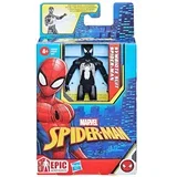 marvel: spider-man - symbiote suit crni spider-man akcijska figura 10 cm -