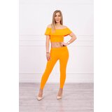 Kesi Set with orange neon ruffle Cijene