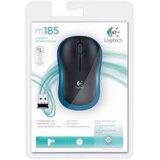 Logitech M185 Miš Bežična RF Optički 1000 DPI, Crno-plsvi | Eponuda.com