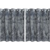 vidaXL srebrne sive zavese Srebrno siva Poliester 140 x 140 cm | Shoptok.si