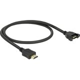 Delock HDMI podaljšek HDMI-A vtič\, HDMI-A vtičnica 0.50 m črna 85463 pozlačeni konektorji HDMI kabel, (20416187) Cene