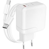 LINQ USB Quick Charge 18W in USB-C Power Delivery 30W polnilec s kablom tipa C, Bela, (5000305713) | Shoptok.si