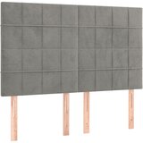  Okvir za krevet bez madraca svjetlosivi 140 x 190 cm baršunasti | shoptok.hr