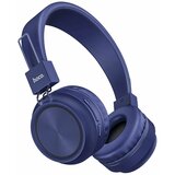 Hoco Bežične stereo slušalice, Bluetooth, 12h rada, mikrofon - W25 Promise Plave Cene