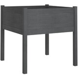 Furnova Vrtno cvetlično korito sivo 70x70x70 cm trdna borovina, (21920114) | Shoptok.si