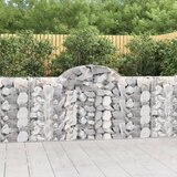  Lučne gabionske košare 14kom 200x30x100/120cm pocinčano željezo | shoptok.hr