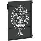  Vrtna vrata Crna 85 x 125 cm Čelik s praškastim premazom | shoptok.hr