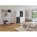 Modern Living Omara Z Drsnimi Vrati Subito, Barva Grafita, Bela | Shoptok.si