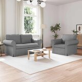 SOFA 2 pcs Svijetlo siva Metal | shoptok.hr