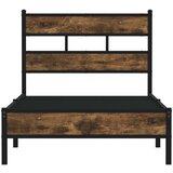  Okvir kreveta bez madraca s uzglavljem boja hrasta 107x203 cm | shoptok.hr