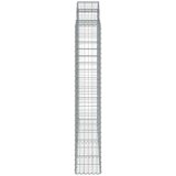  Obokane gabion košare 6 kosov 200x30x180/200cm pocinkano železo, (20981949) | Shoptok.si