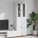  Kuhinjski ormarić Visoki sjaj bijela 60 x 35 x 182 cm Konstruirano drvo | shoptok.hr