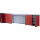 70182 viseći ormar za alat (Š x V x D) 240 x 60 x 19 cm srebrna, crvena