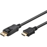 Goobay kabel DisplayPort (M) na HDMI (M) Tip A, pozlačeni kontakti, 2m | Shoptok.si
