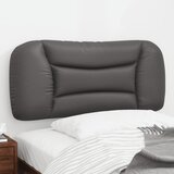  Jastuk za uzglavlje Hvar sivi 90 cm od umjetne kože | shoptok.hr