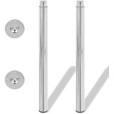  Teleskopske noge za stol 4 kom kromirane 710 - 1100 mm | shoptok.hr