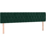  LED uzglavlje tamnozeleno 180x7x78/88 cm baršunasto | shoptok.hr