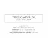 Swissten punjač za AC220, 12W, 1xUSB-C, 1xUSB-A, Smart IC, 2.4A, bijeli | shoptok.hr