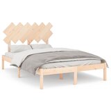  Okvir za krevet od masivnog drva 120 x 190 cm mali bračni | shoptok.hr