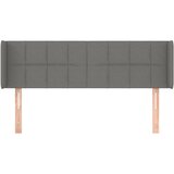  Uzglavlje s ušima tamnosivo 147x16x78/88 cm od tkanine | shoptok.hr