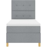  s opruga kutije Svijetlo siva 90 x 200 cm tkanina | shoptok.hr