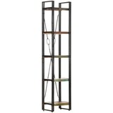  The Living Store Knjižna omara 5-nadstropna 40x30x180 cm trden predelan les - Knjižna Omara, (21431241) Cene