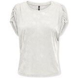 Only Topi & Bluze Top Free Life S/S - Cloud Dancer Bela Cene
