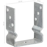  Sidra za ogradu 6 kom srebrna 12 x 6 x 15 cm pocinčani čelik | shoptok.hr