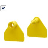 Hauptner Ušne markice male 34x34mm žute | Eponuda.com