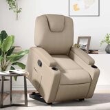  Naslonjač na podizanje od umjetne kože boja cappuccina | Eponuda.com