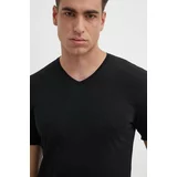 Sisley Bombažna kratka majica moški, črna barva