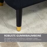  Tapecirana klupa za odlaganje s naslonima za ruke baršunasti izgled drvene noge 107x42x65 cm crna | shoptok.hr
