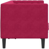  Dvosjed Chesterfield s jastučićima crvena boja vina baršunasti | shoptok.hr