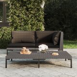 Maison Chic Vrtni kavč - Zunanji kavč z blazinami pol okrogel poli ratan, (22043874) | Shoptok.si