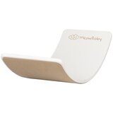 MeowBaby Drsna ravnotežna deska za otroke ® Montessori 80x30 cm, bela s flisom, bež, (20734423) | Shoptok.si