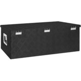  Kutija za pohranu crna 90 x 47 x 33,5 cm aluminijska | shoptok.hr