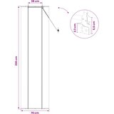 Rolo zavjesa Smeđa 70 x 220 cm Bambus | shoptok.hr